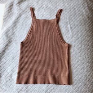 Brandy Melville - Peach Halter Crop Top